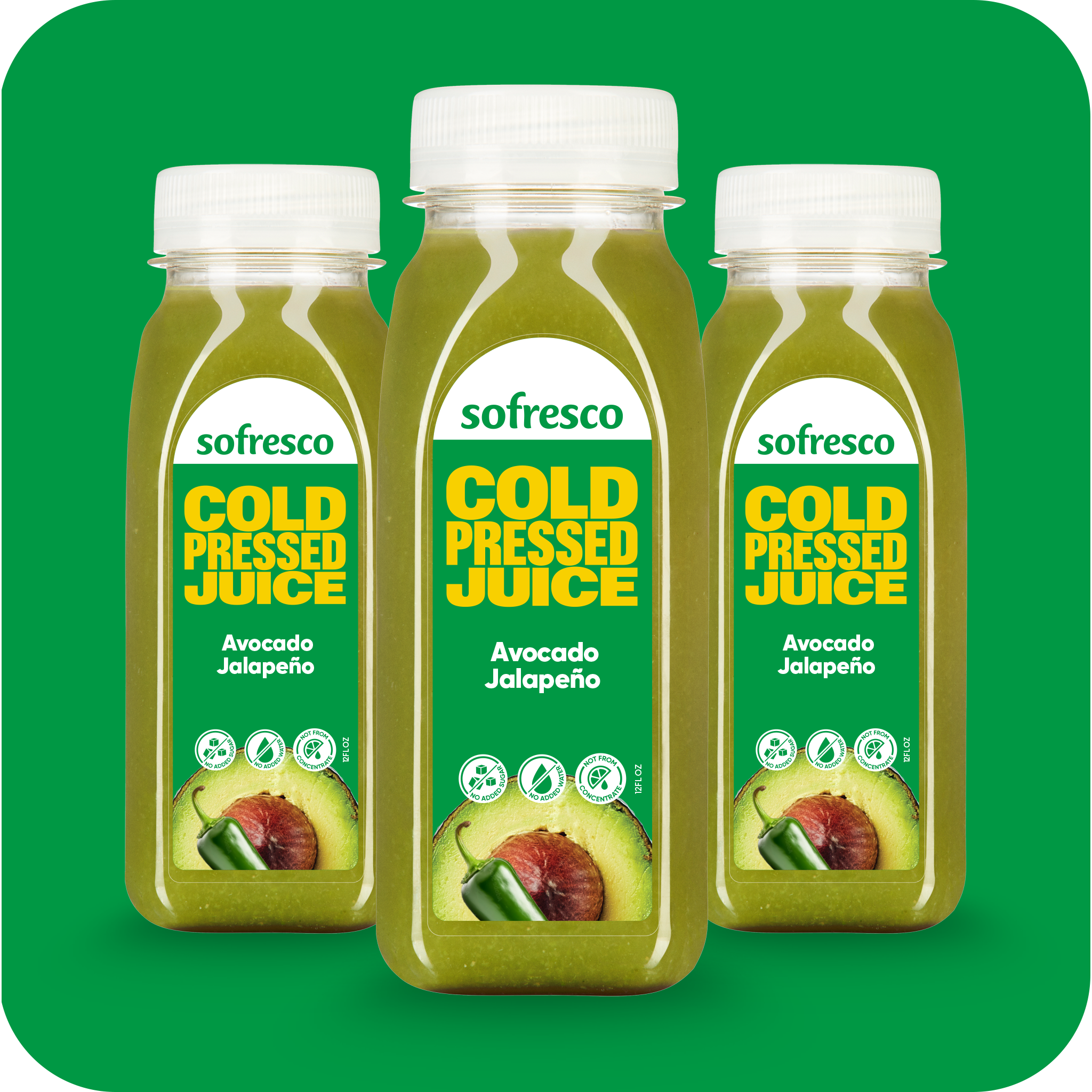 Avocado Jalapeño 12oz | Cold-Pressed Juice