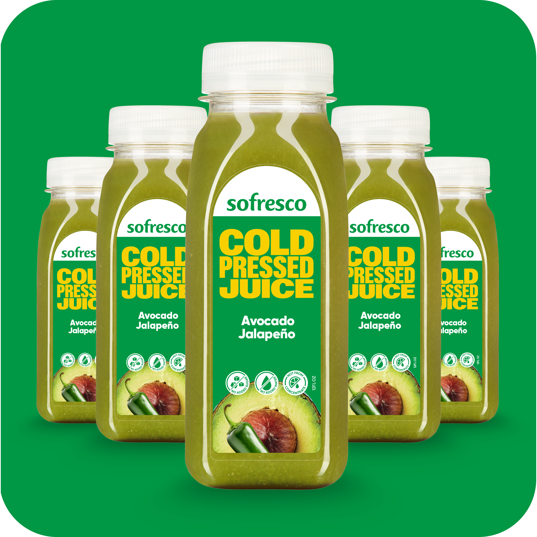 Avocado Jalapeño 12oz | Cold-Pressed Juice