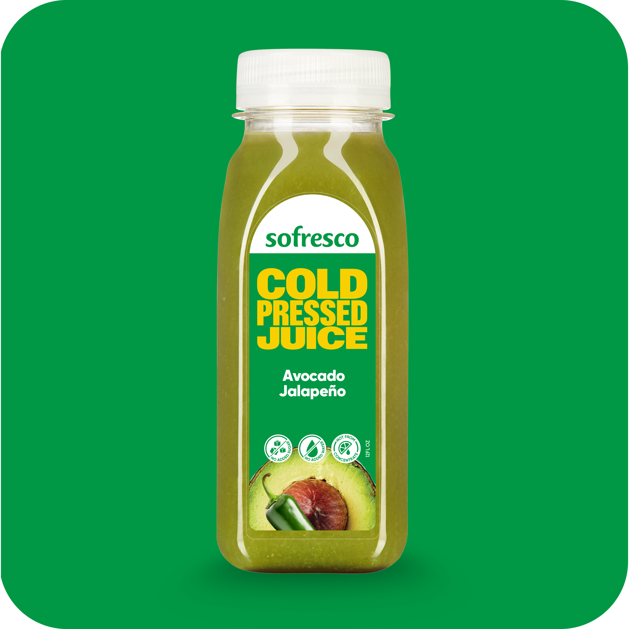 Avocado Jalapeño 12oz | Cold-Pressed Juice
