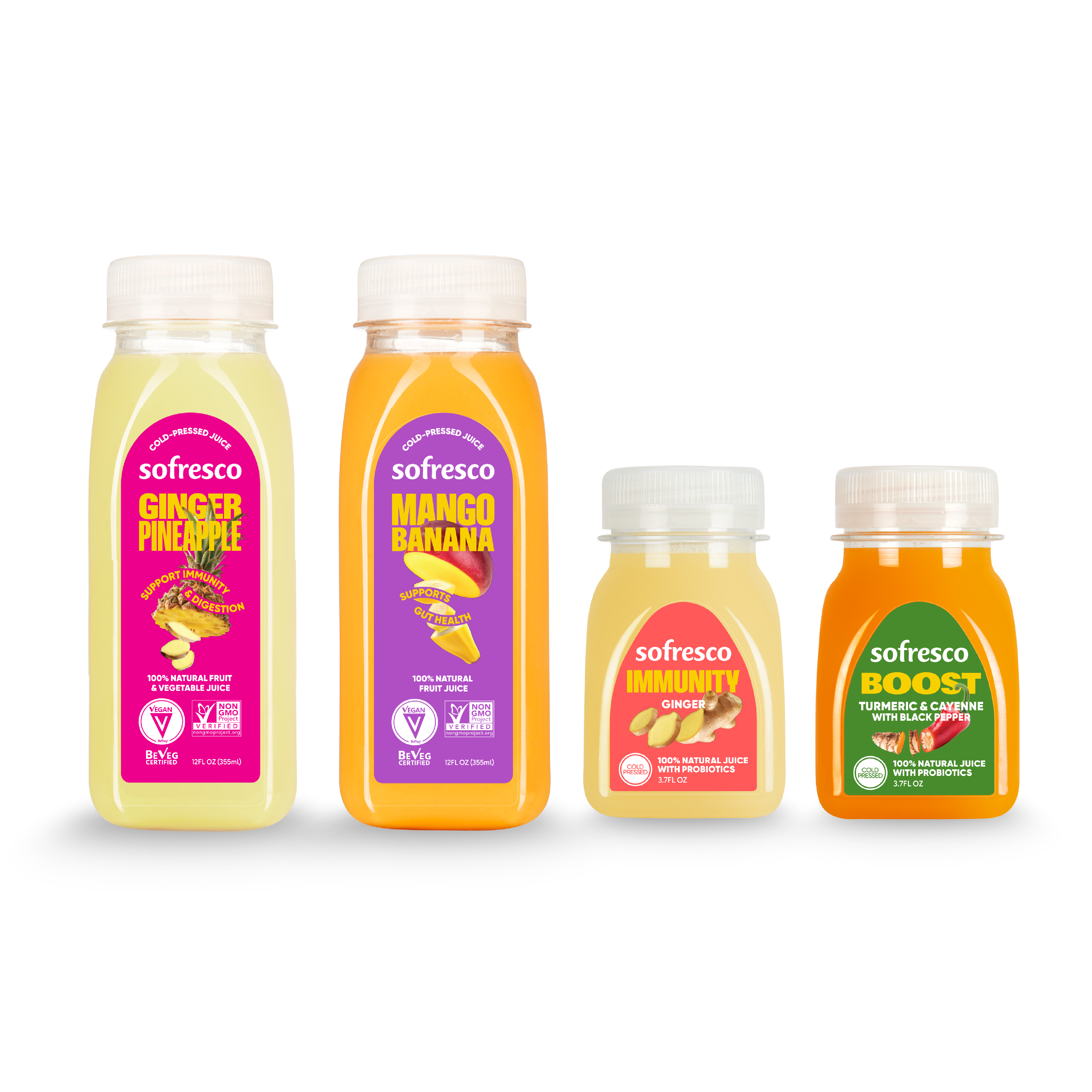 Combo Variety Pack - Ginger Pineapple, Mango Banana, Immunity
