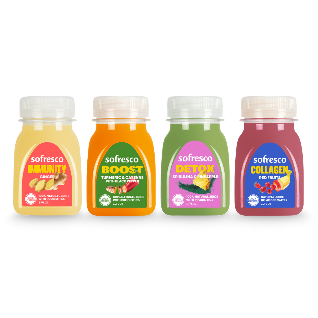Shot Variety Pack - Immunity, Boost, Detox, & Collagen