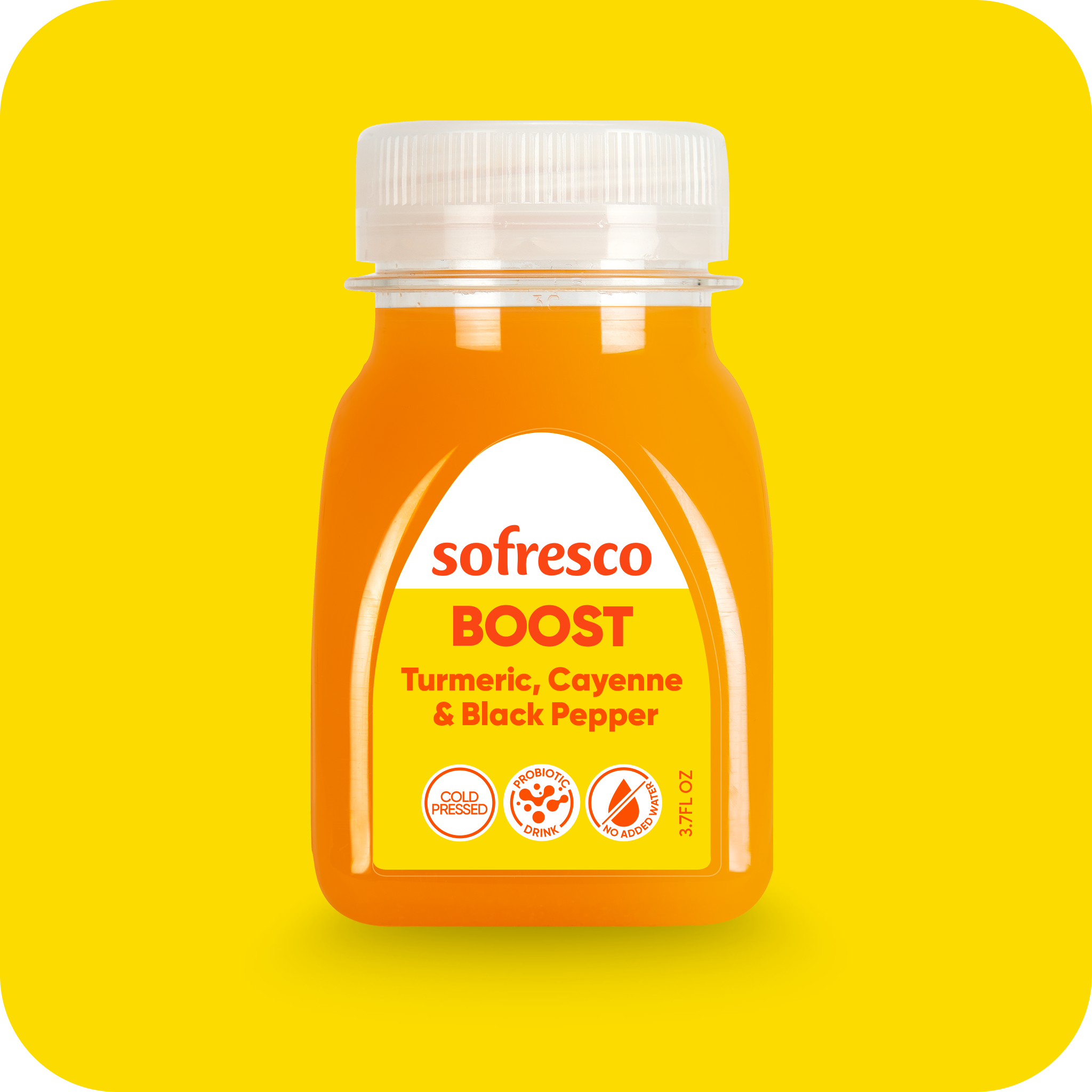 Boost Shot Turmeric Cayenne 3.7oz | Cold-Pressed Juice
