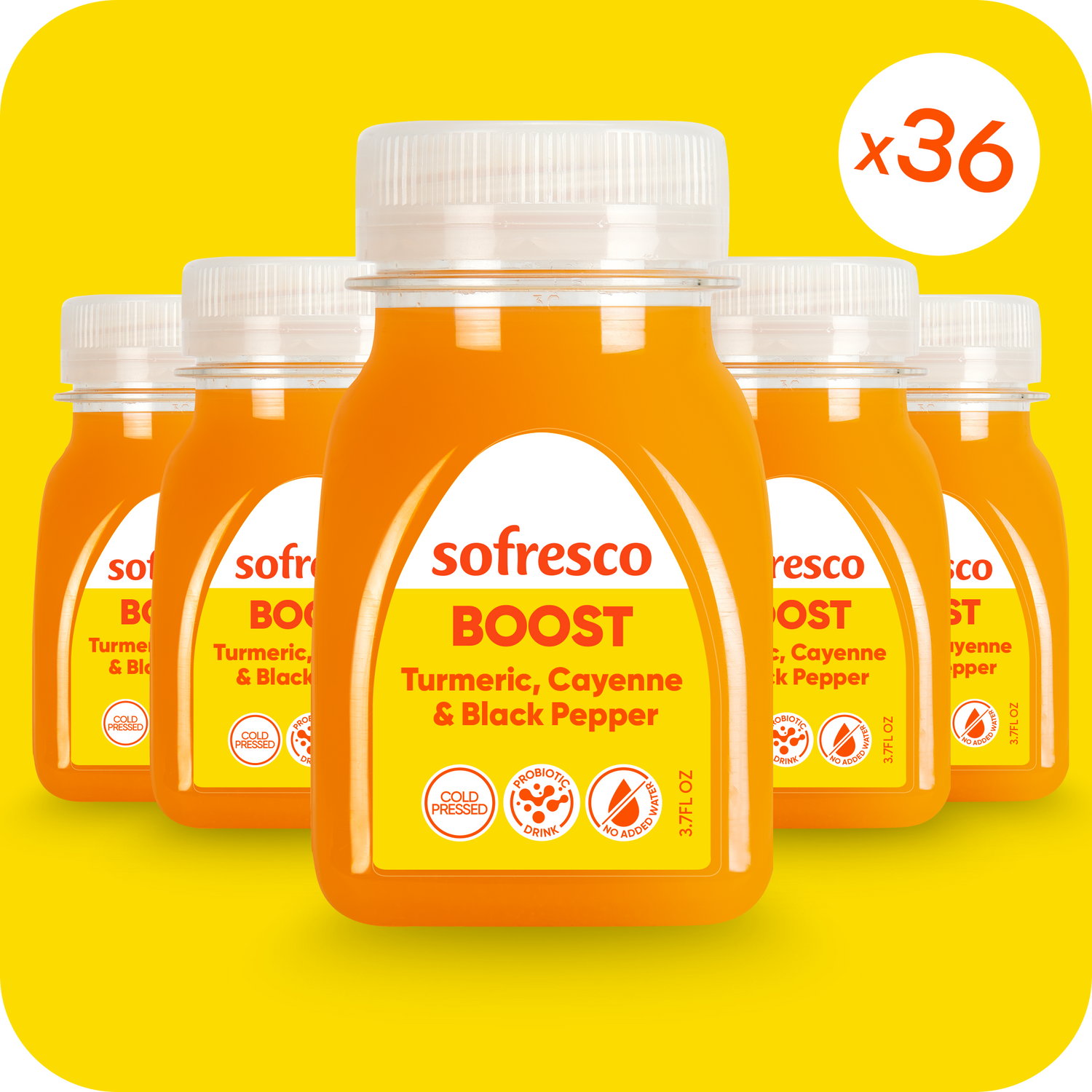 Boost Shot Turmeric Cayenne 3.7oz  | Cold-Pressed Juice