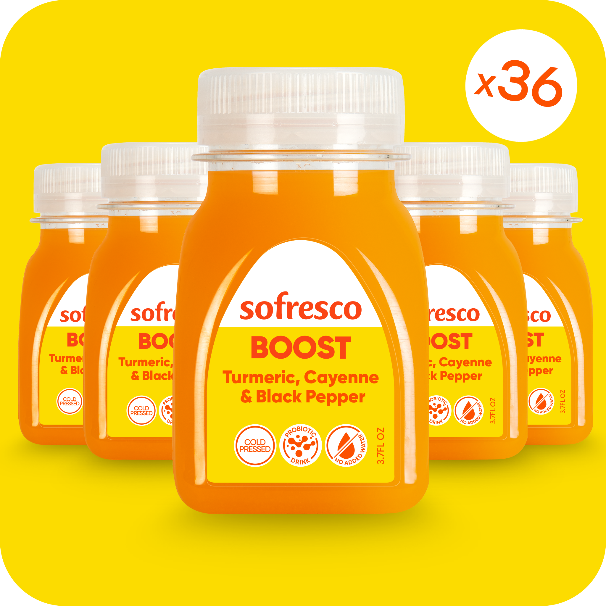 Boost Shot Turmeric Cayenne 3.7oz | Cold-Pressed Juice