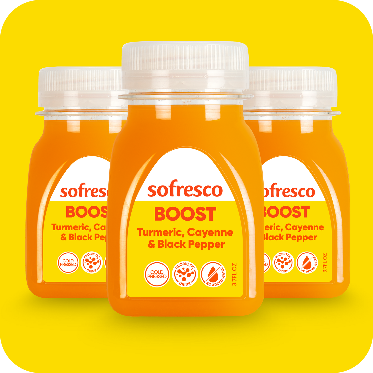 Boost Shot Turmeric Cayenne 3.7oz  | Cold-Pressed Juice