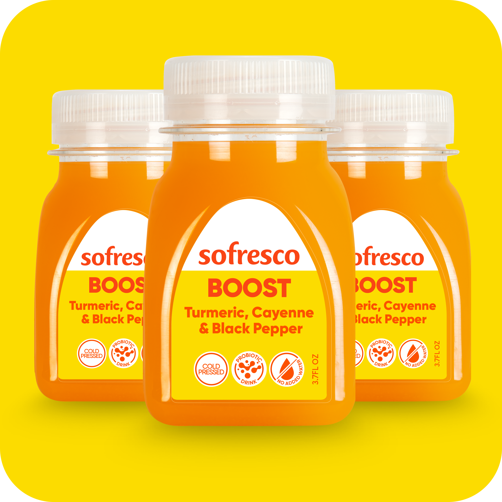 Boost Shot Turmeric Cayenne 3.7oz | Cold-Pressed Juice