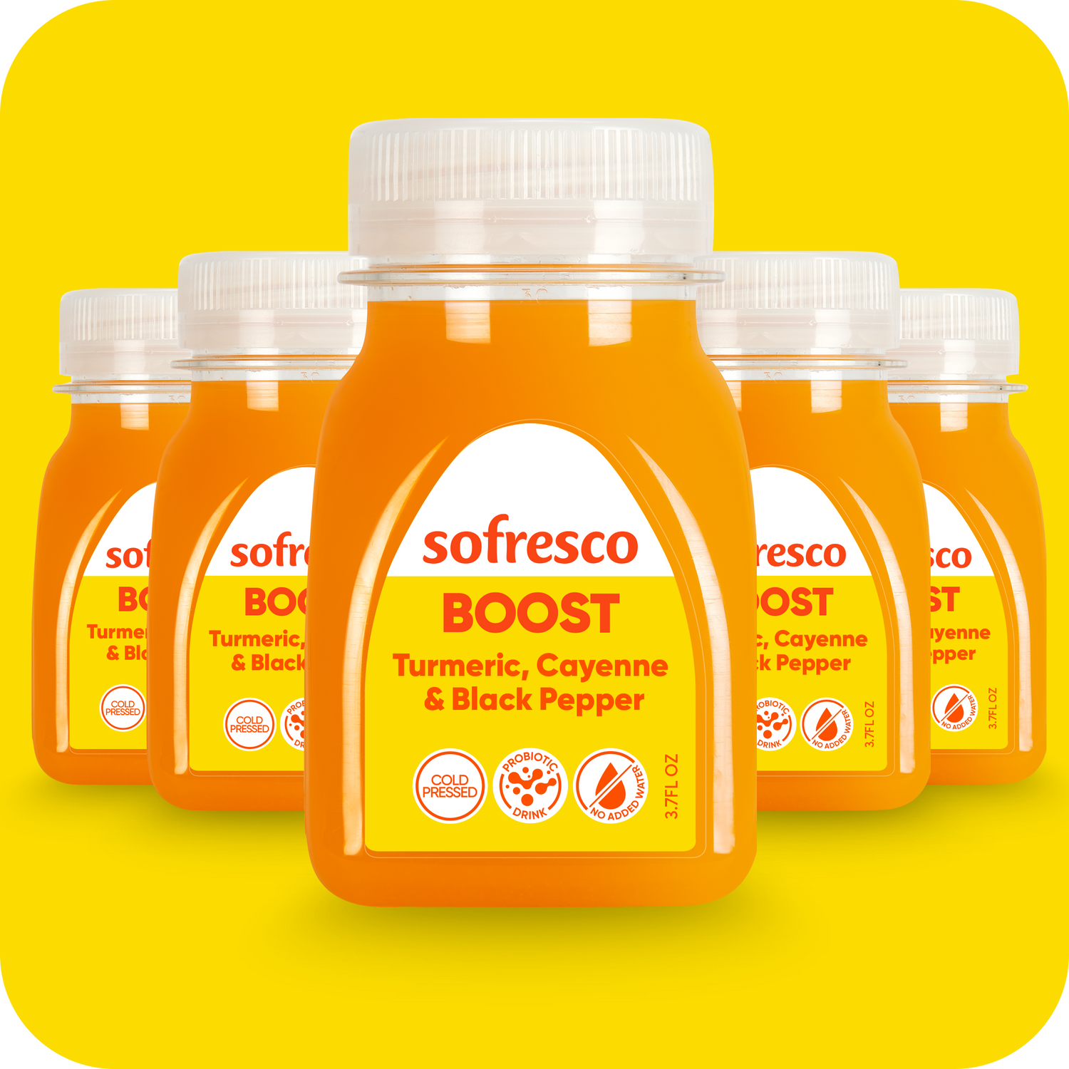 Boost Shot Turmeric Cayenne 3.7oz  | Cold-Pressed Juice