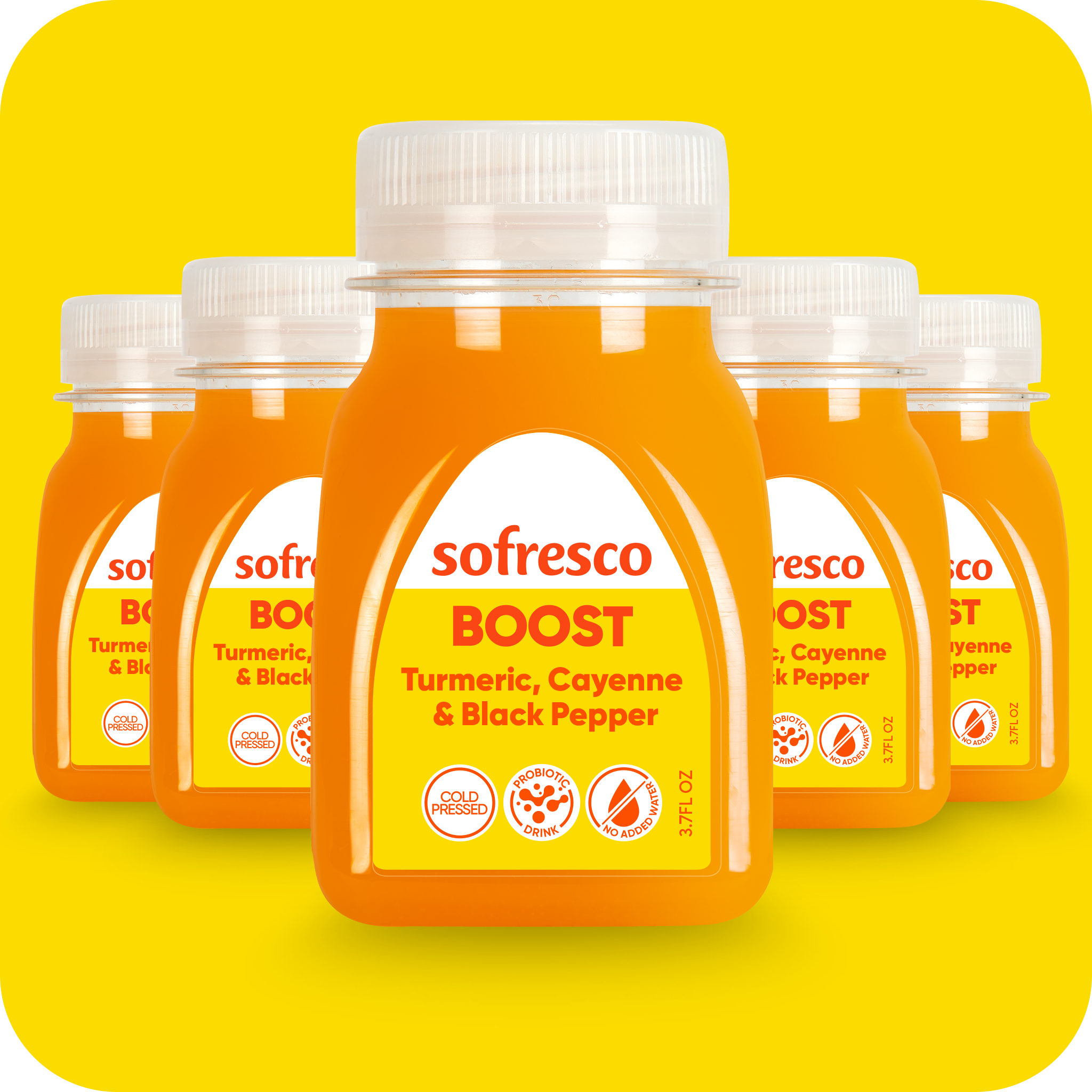 Boost Shot Turmeric Cayenne 3.7oz | Cold-Pressed Juice
