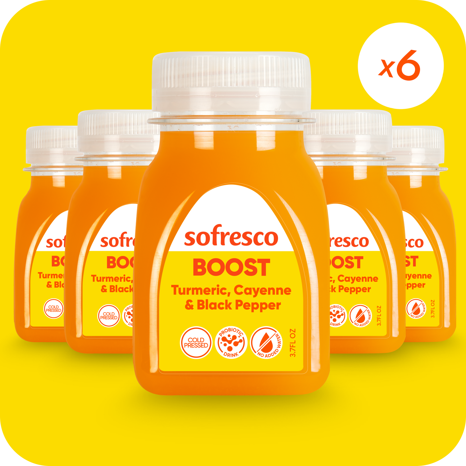 Boost Shot Turmeric Cayenne 3.7oz  | Cold-Pressed Juice