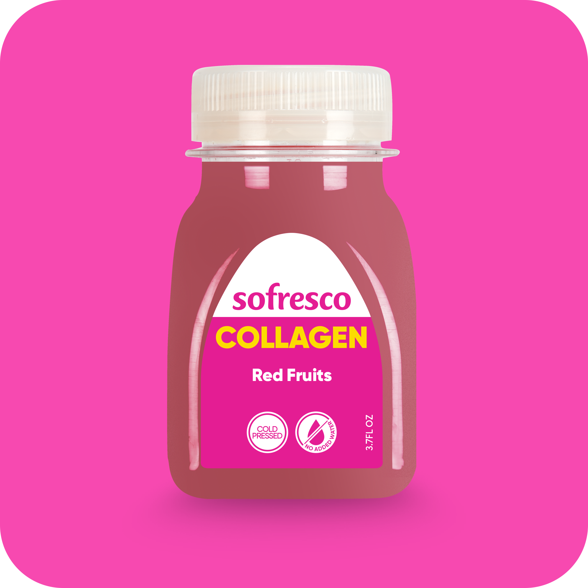 Collagen Shot Red Fruits 3.7oz | Cold-Pressed Juice