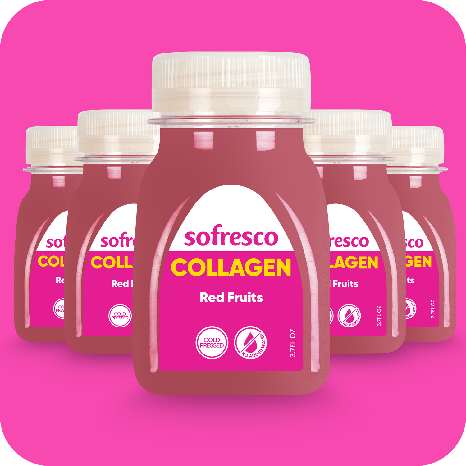 Collagen Shot Red Fruits 3.7oz | Cold-Pressed Juice
