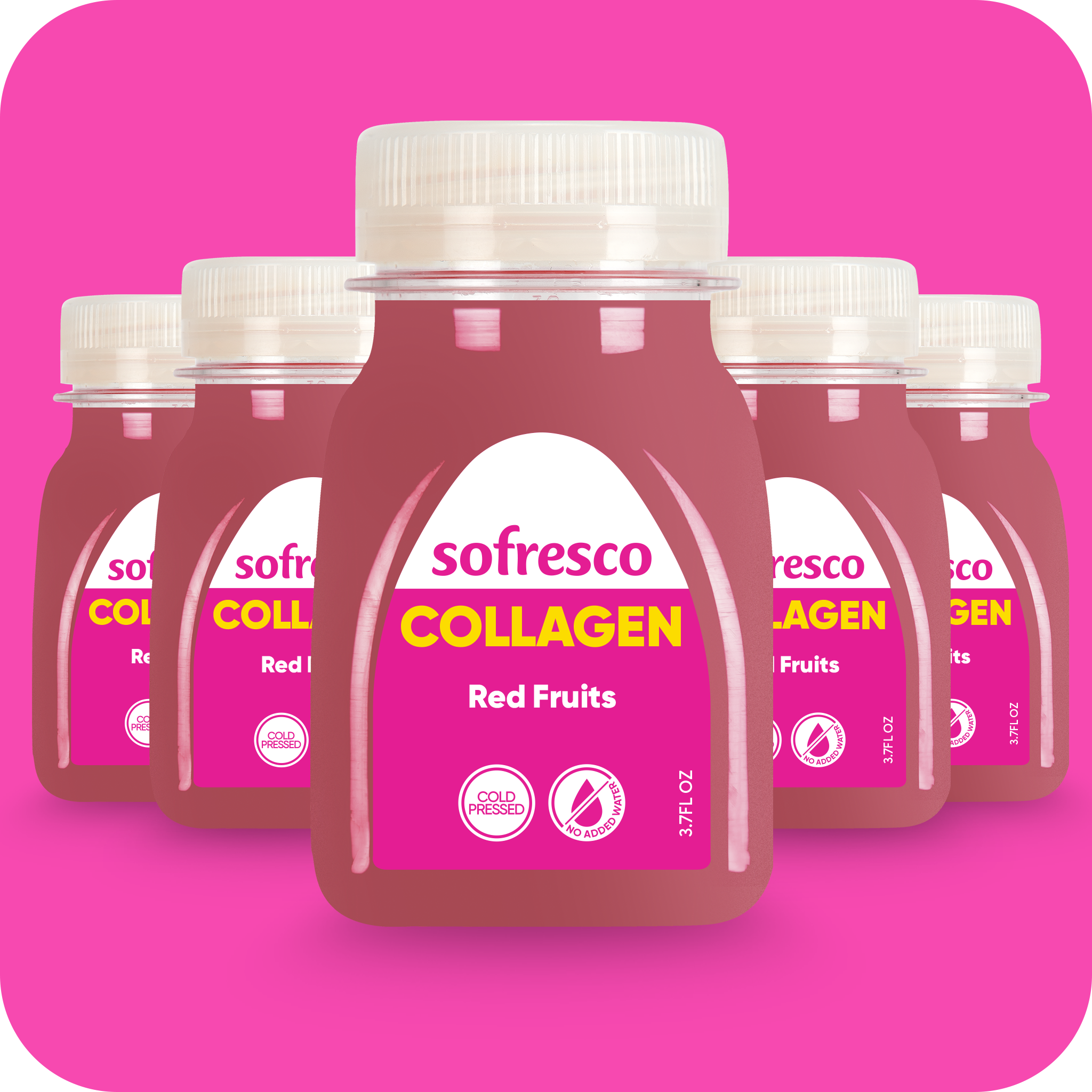 Collagen Shot Red Fruits 3.7oz | Cold-Pressed Juice
