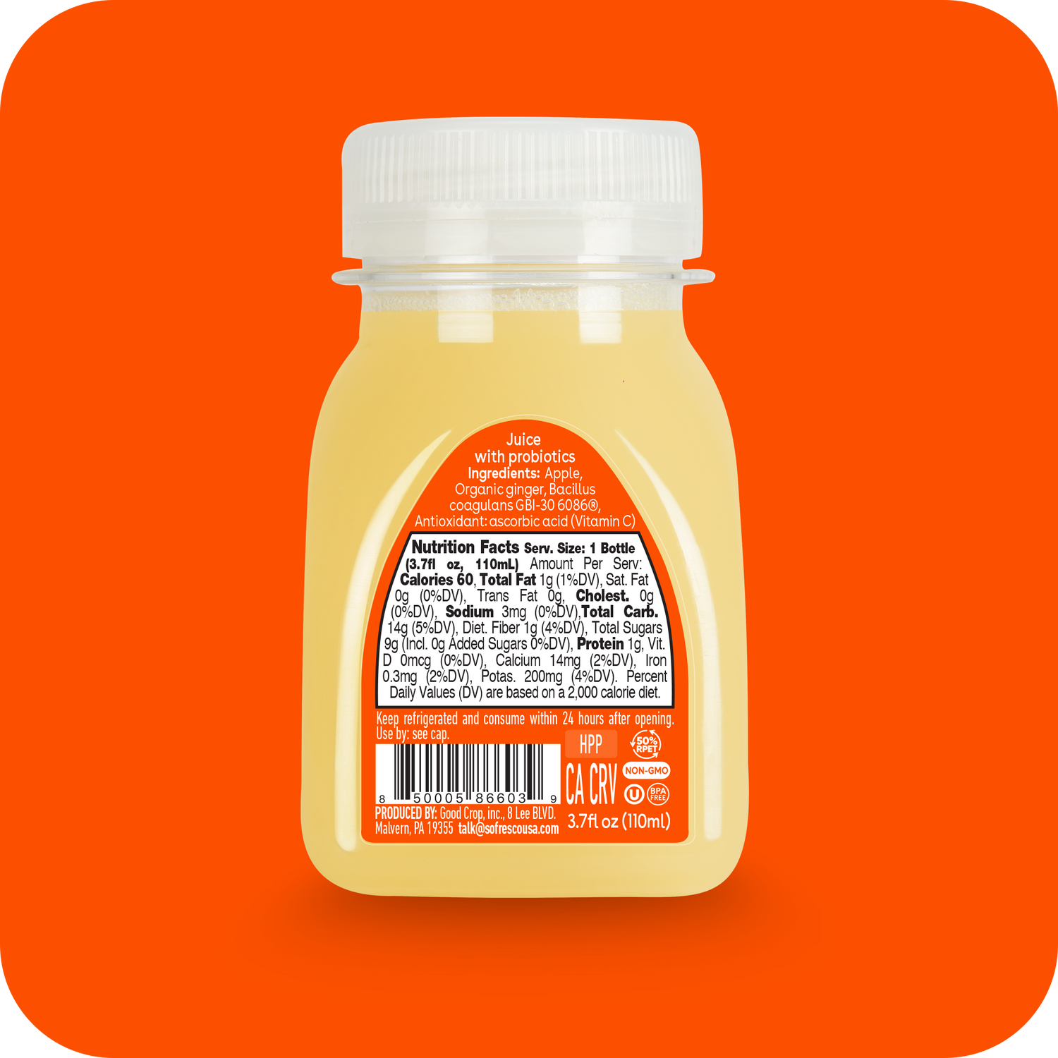 Immunity Shot Ginger 3.7oz | Cold-Pressed Juice