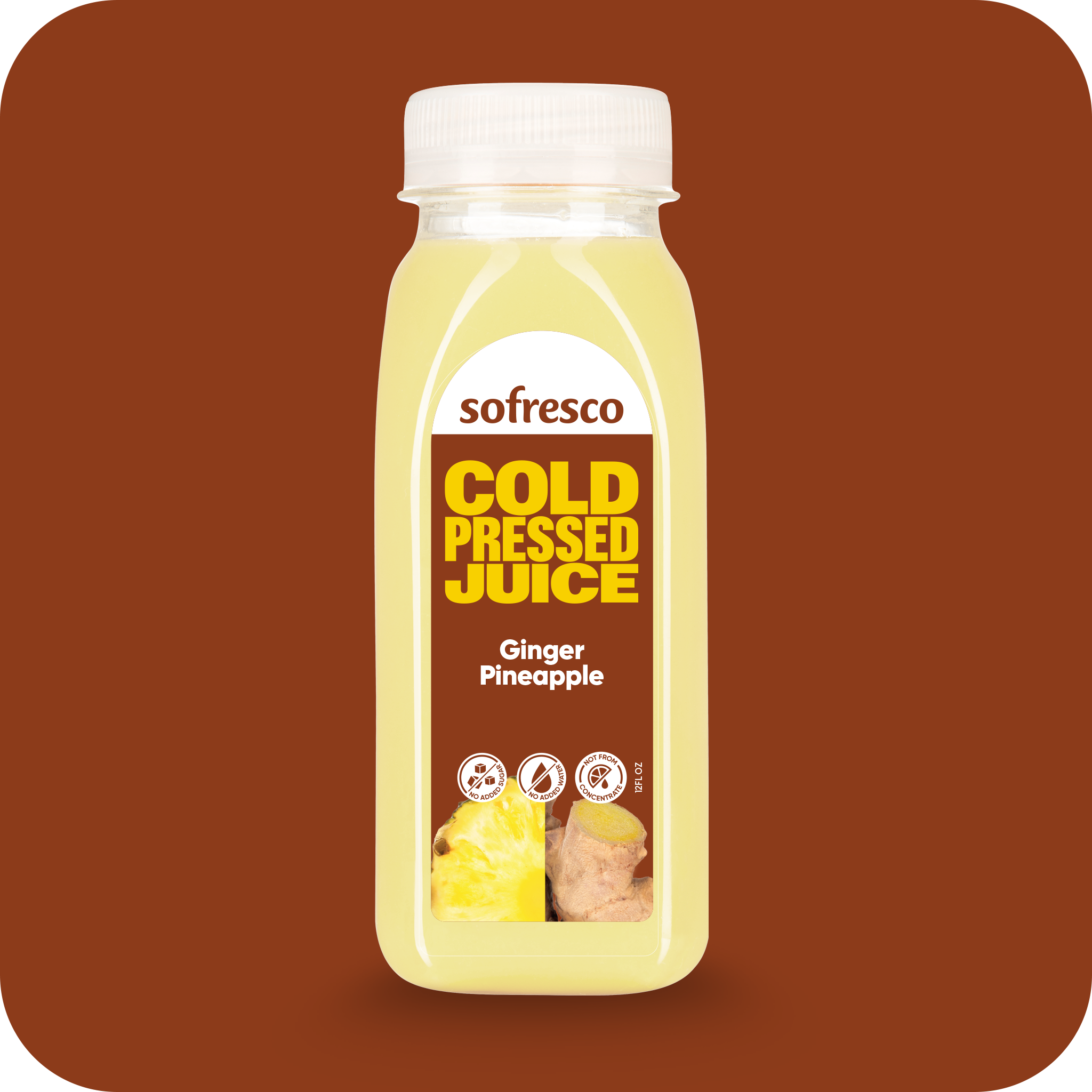 Ginger Pineapple 12oz | Cold-Pressed Juice