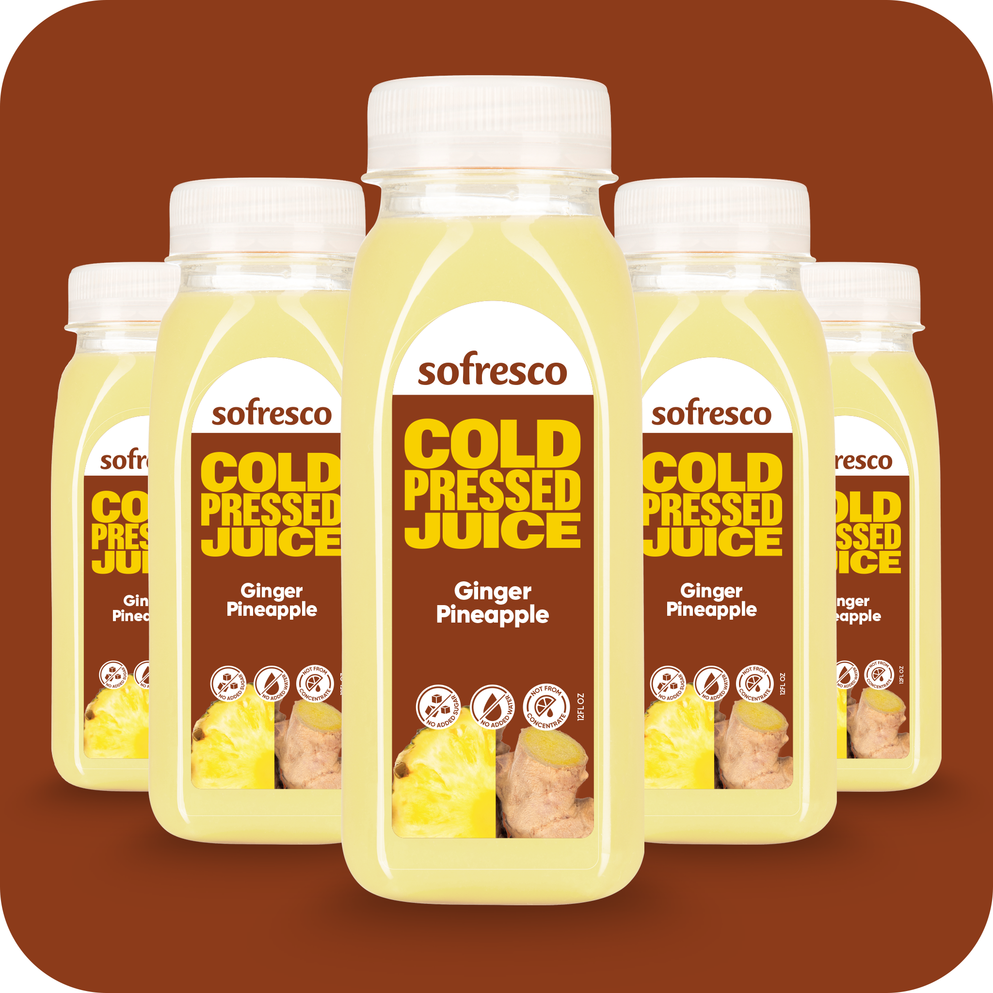 Ginger Pineapple 12oz | Cold-Pressed Juice