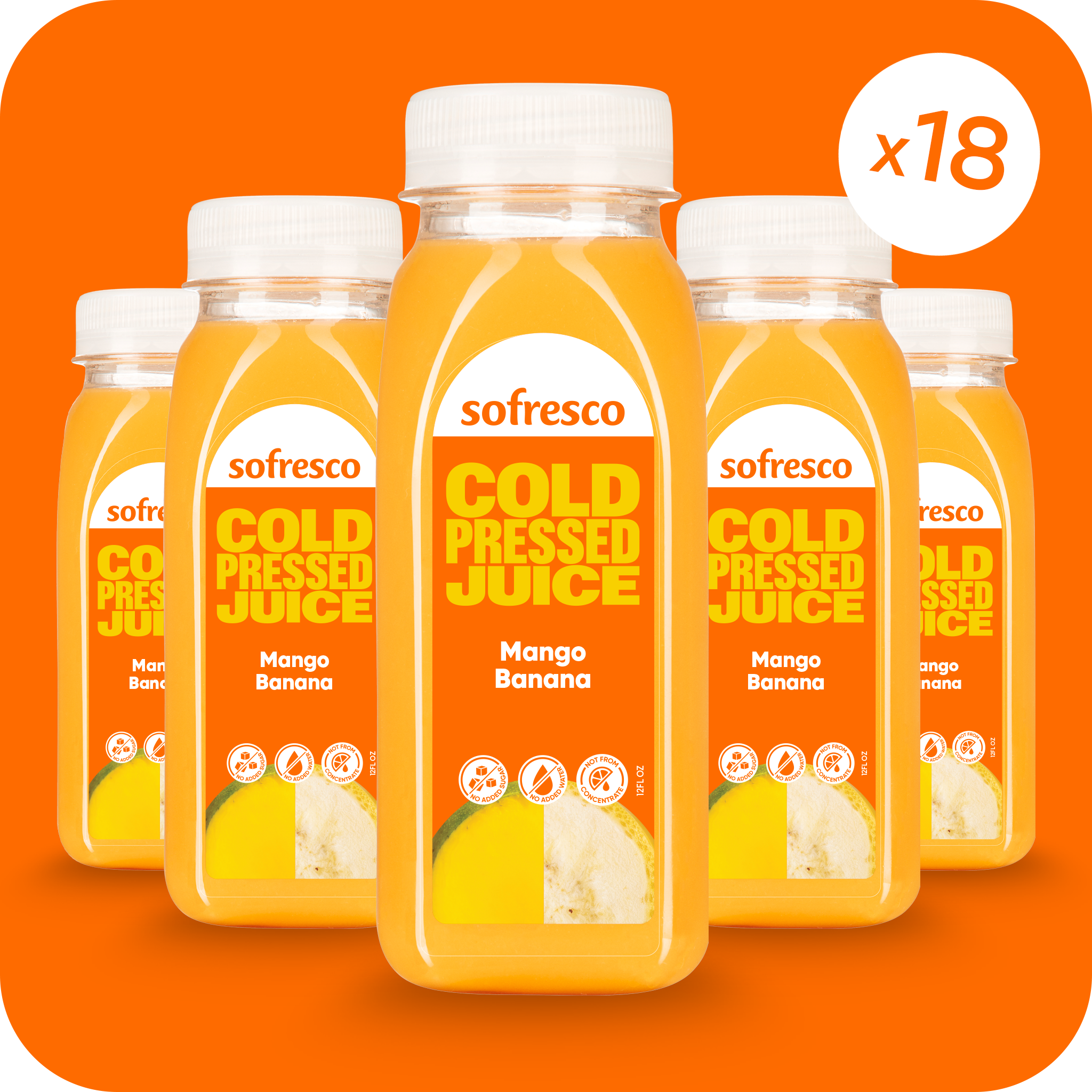 Mango Banana 12oz | Cold-Pressed Juice
