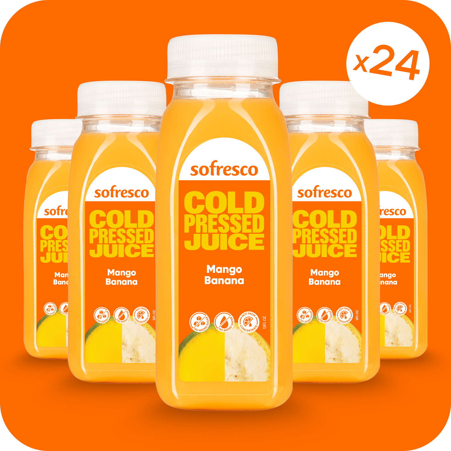 Mango Banana 12oz  | Cold-Pressed Juice