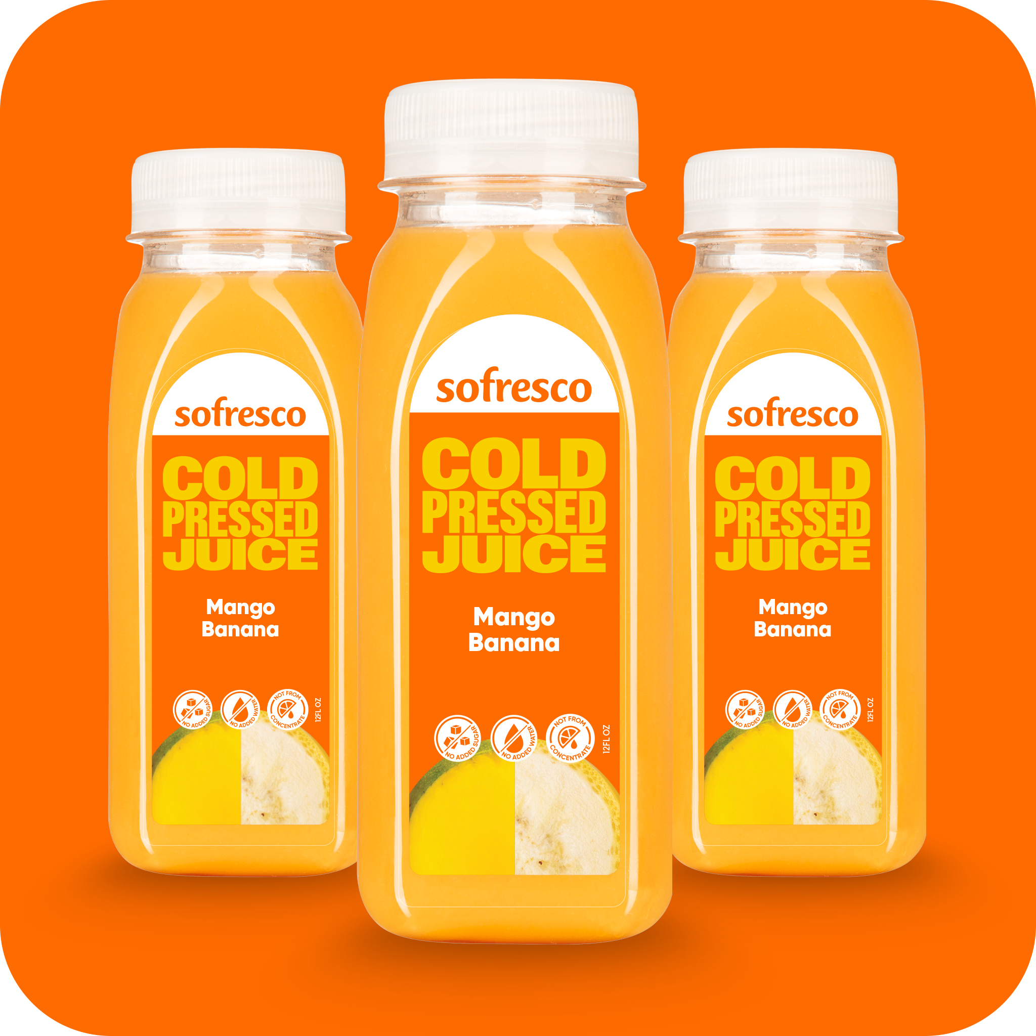 Mango Banana 12oz | Cold-Pressed Juice