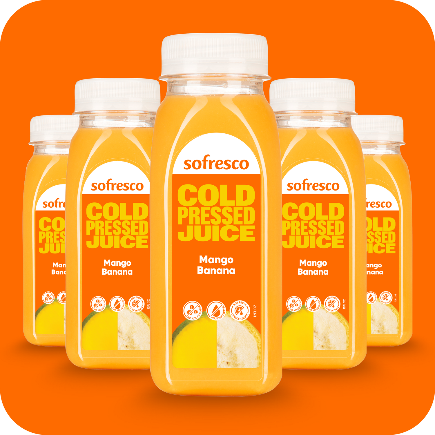 Mango Banana 12oz  | Cold-Pressed Juice