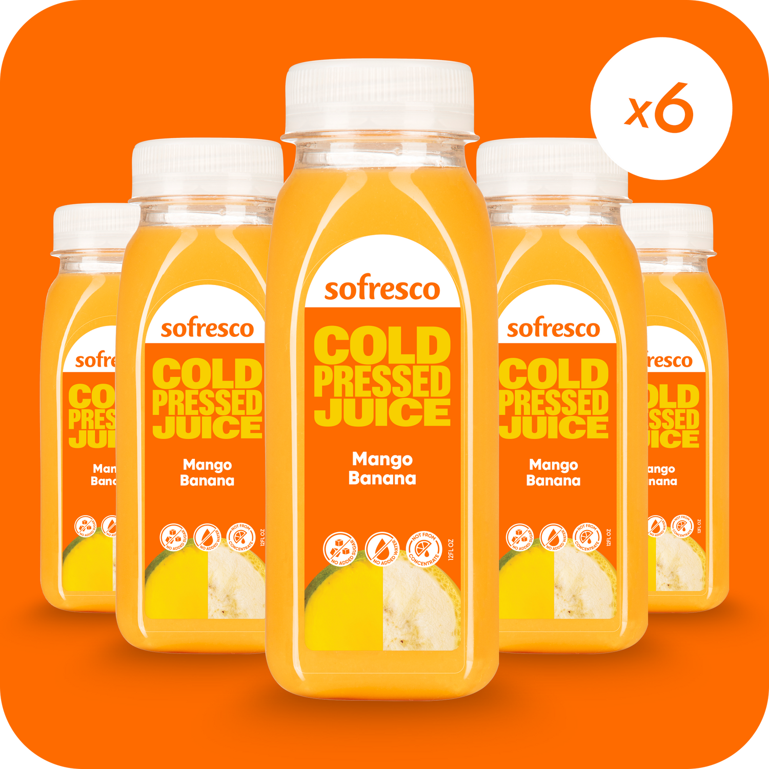 Mango Banana 12oz  | Cold-Pressed Juice