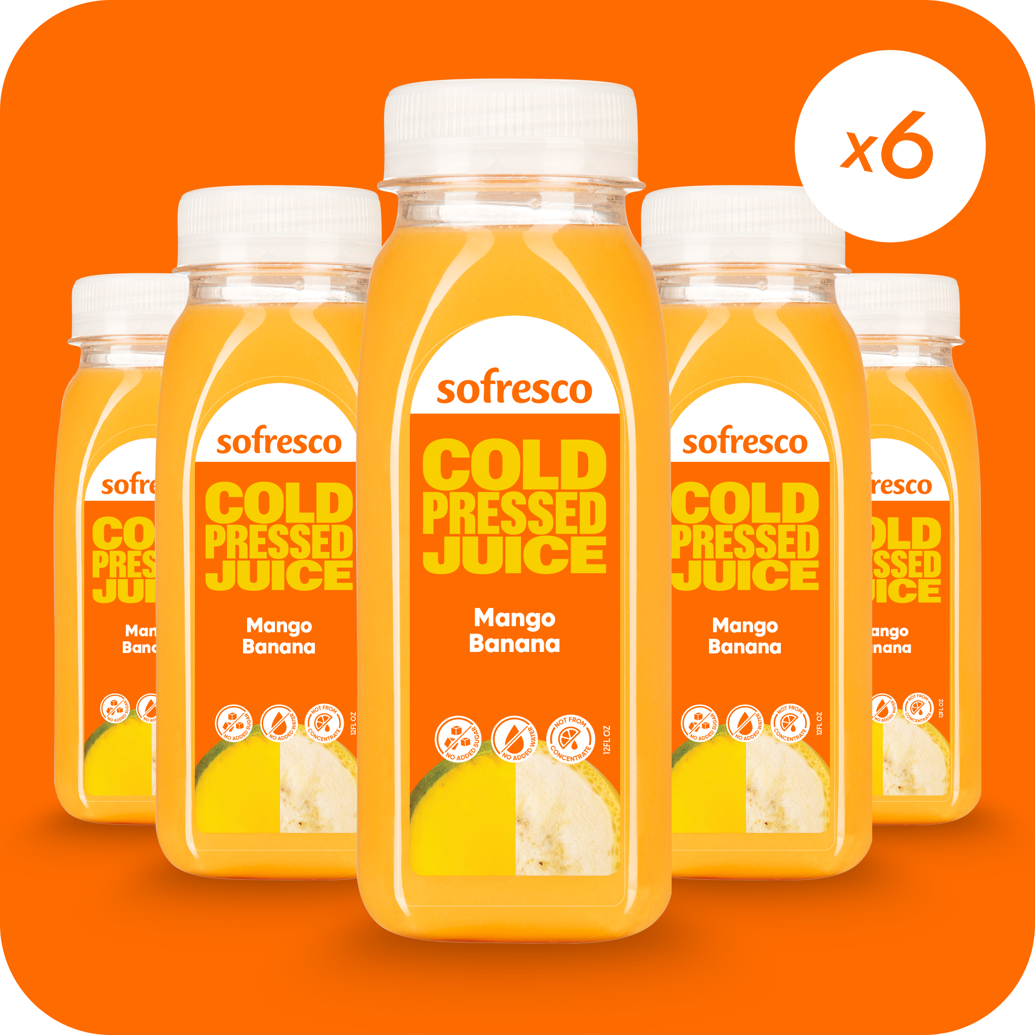 Mango Banana 12oz | Cold-Pressed Juice