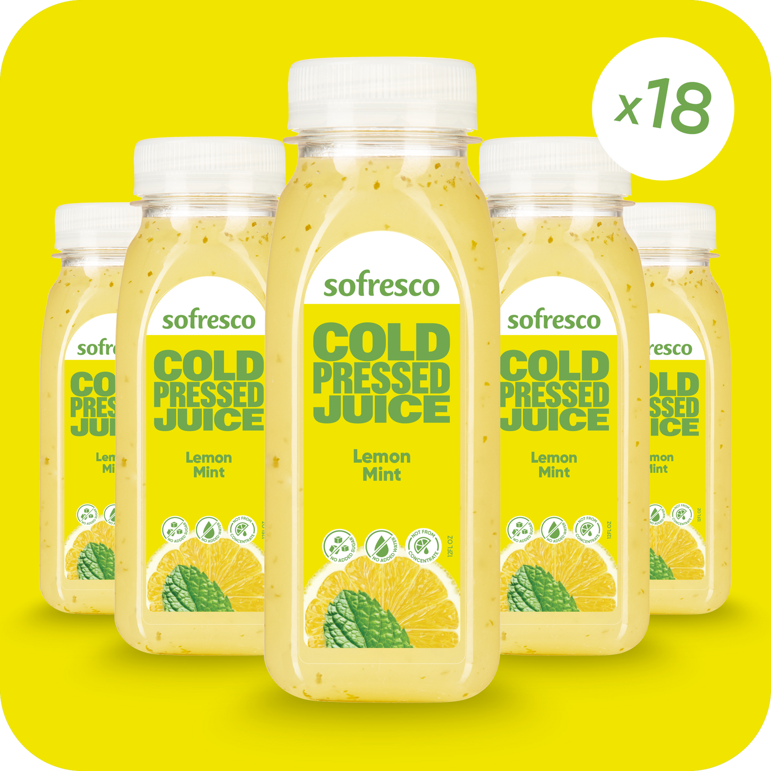 Lemon Mint  12oz  | Cold-Pressed Juice