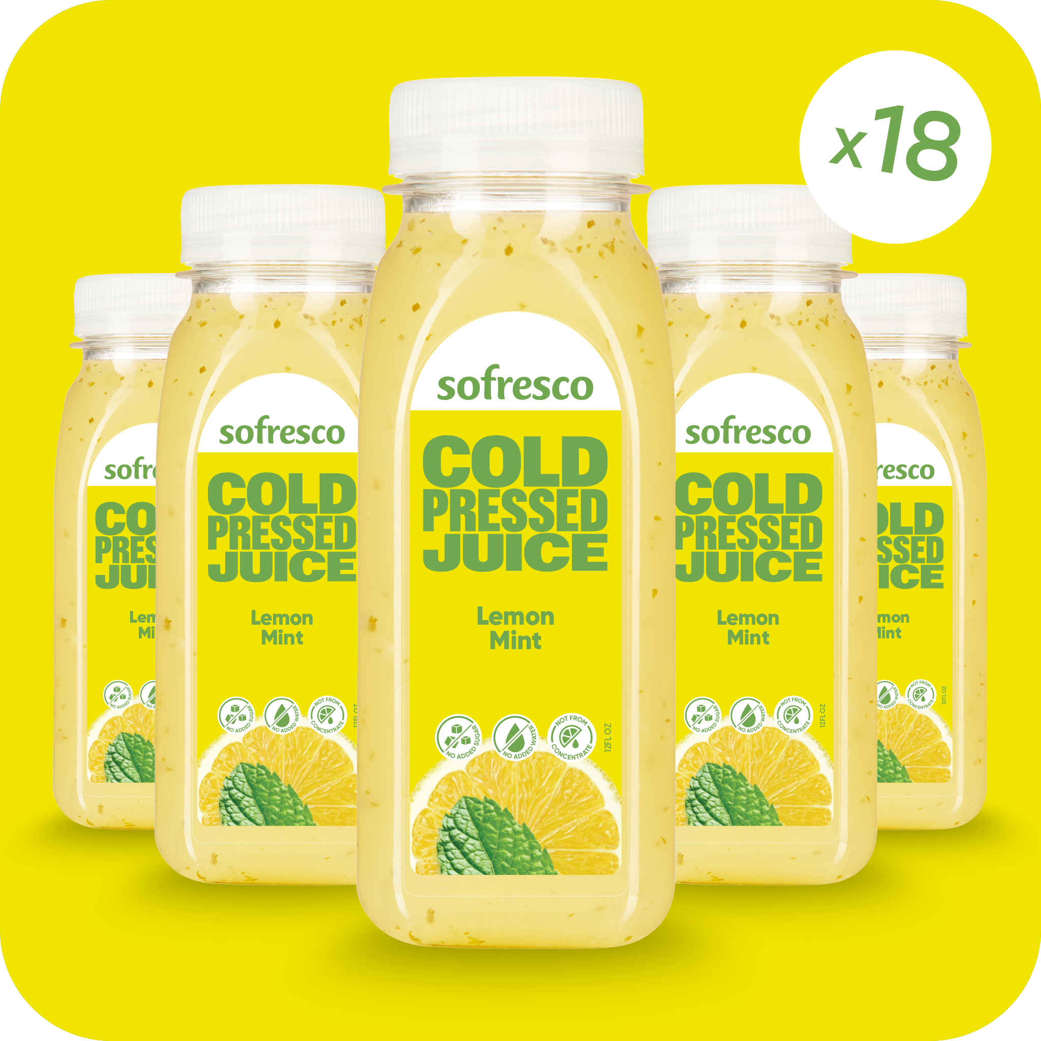 Lemon Mint 12oz | Cold-Pressed Juice
