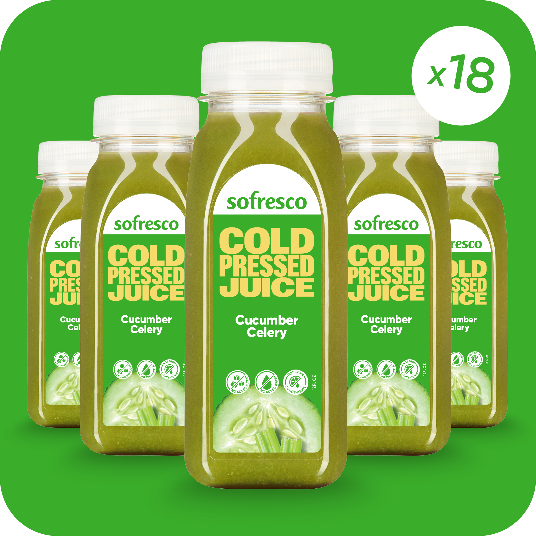 Cucumber Celery 12oz | Cold-Pressed Juice