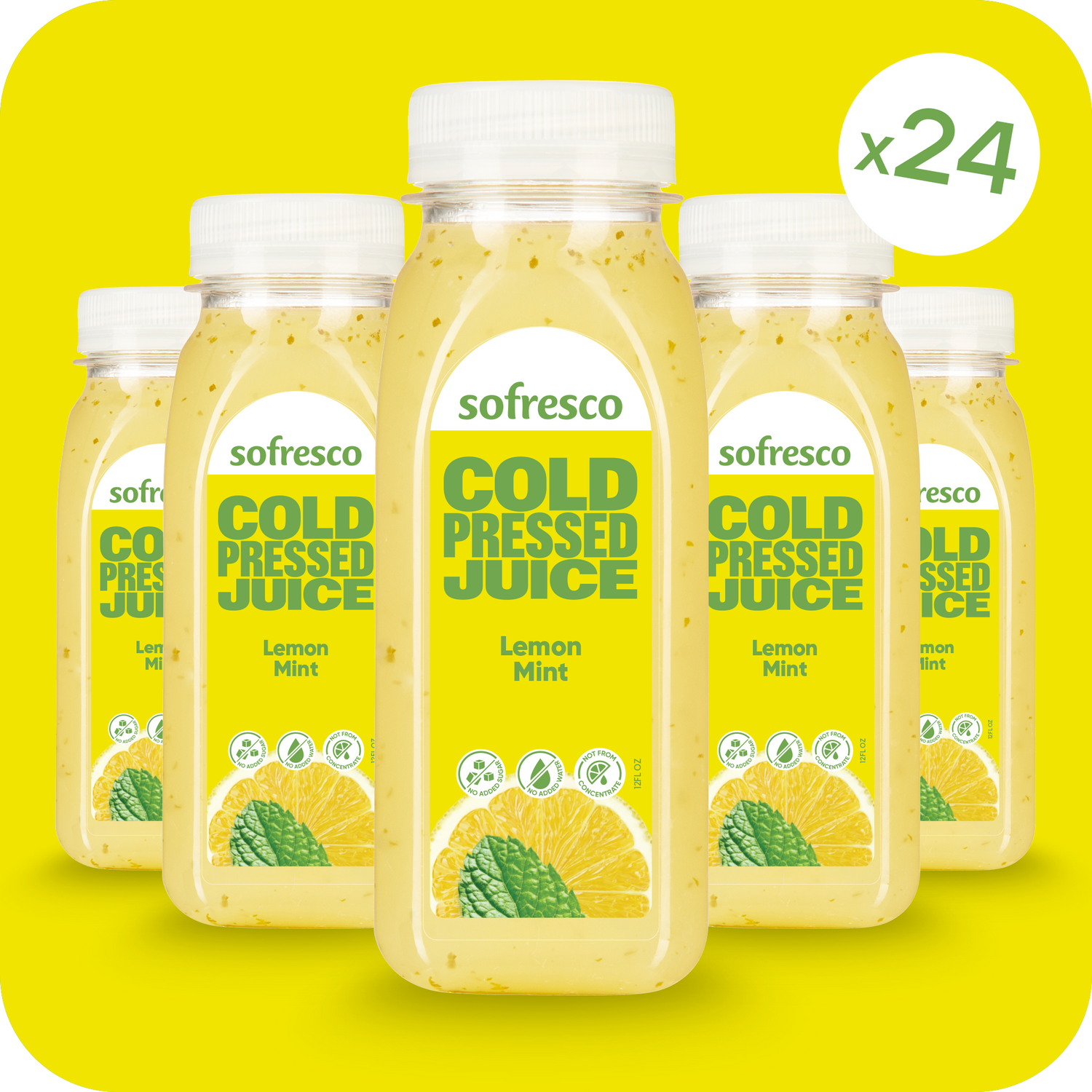 Lemon Mint  12oz  | Cold-Pressed Juice