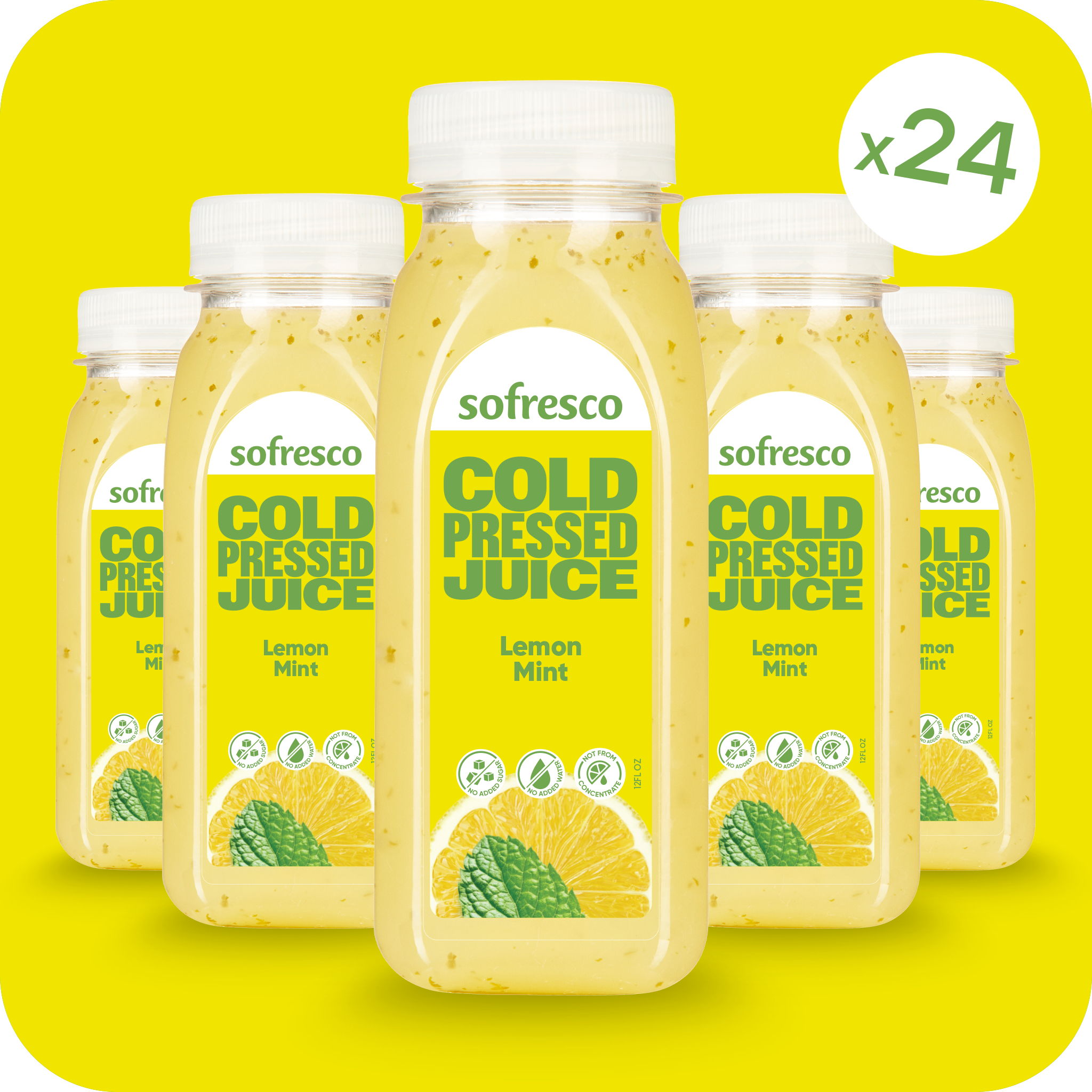 Lemon Mint 12oz | Cold-Pressed Juice