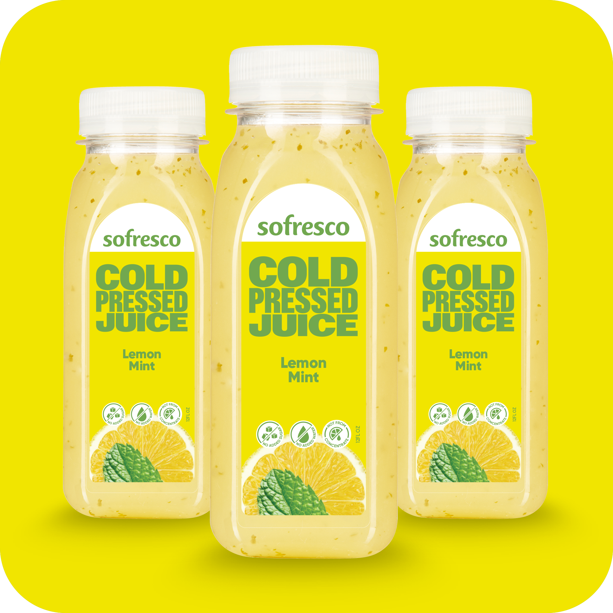 Lemon Mint 12oz | Cold-Pressed Juice