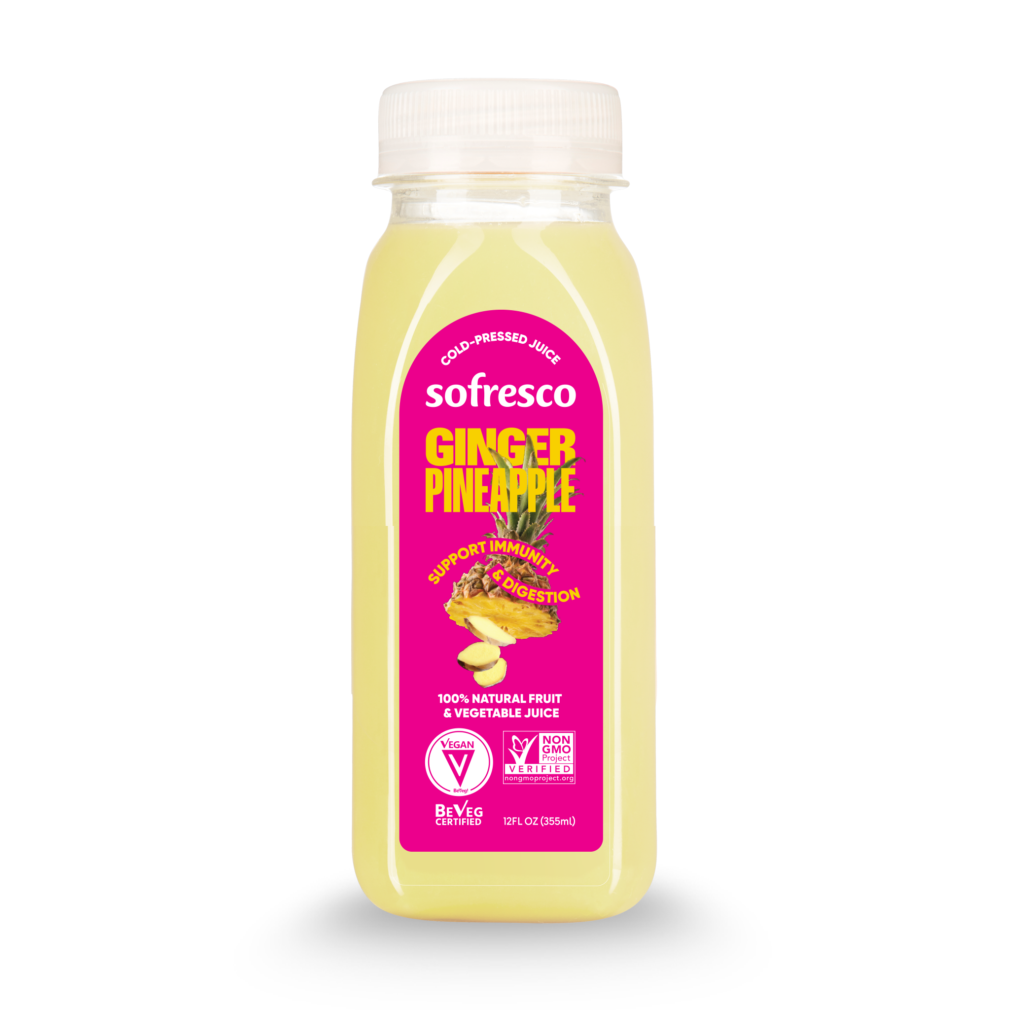 Ginger Pineapple 12oz | Cold-Pressed Juice