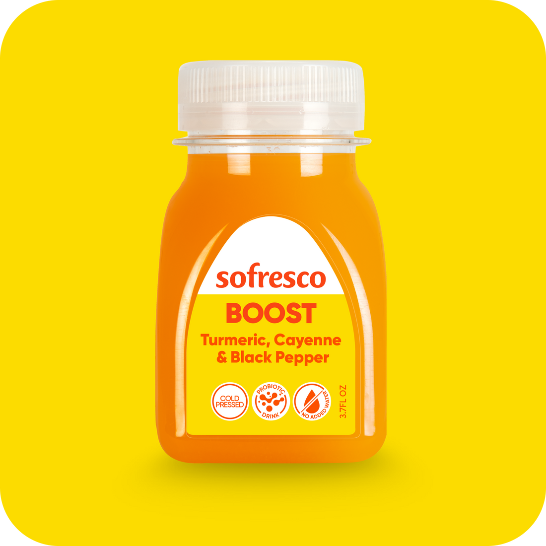 Boost Shot Turmeric Cayenne 3.7oz  | Cold-Pressed Juice