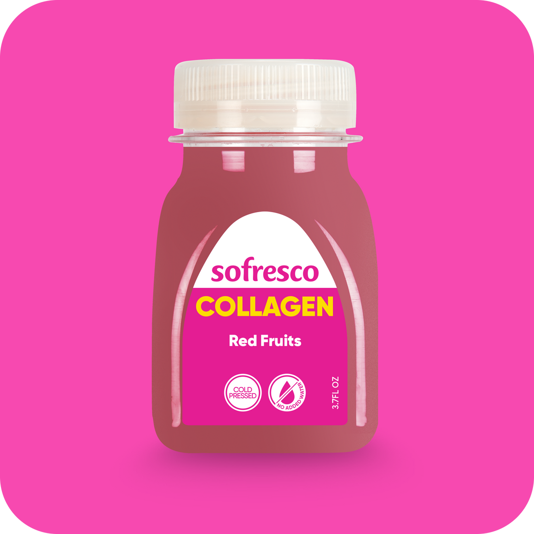 Collagen Shot Red Fruits 3.7oz | Cold-Pressed Juice