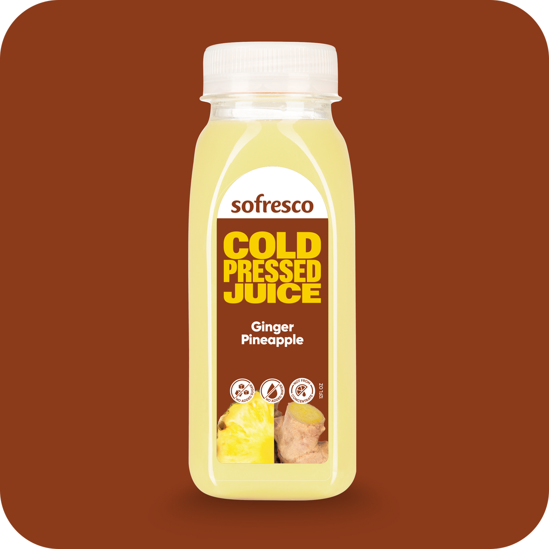 Ginger Pineapple 12oz | Cold-Pressed Juice