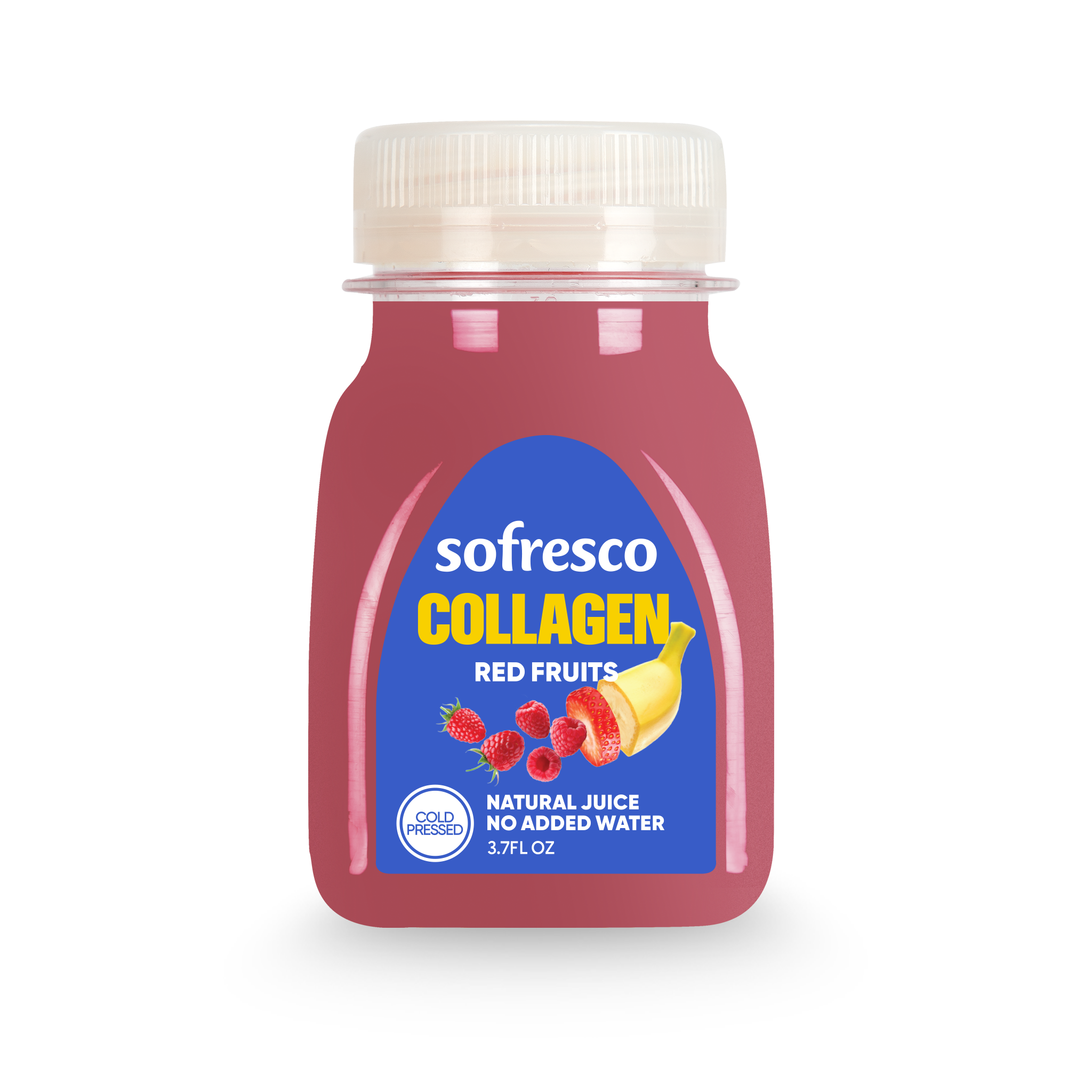 Collagen Shot Red Fruits 3.7oz | Cold-Pressed Juice