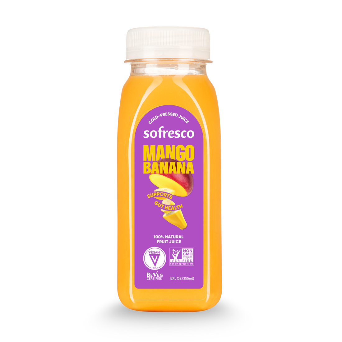 Mango Banana 12oz  | Cold-Pressed Juice