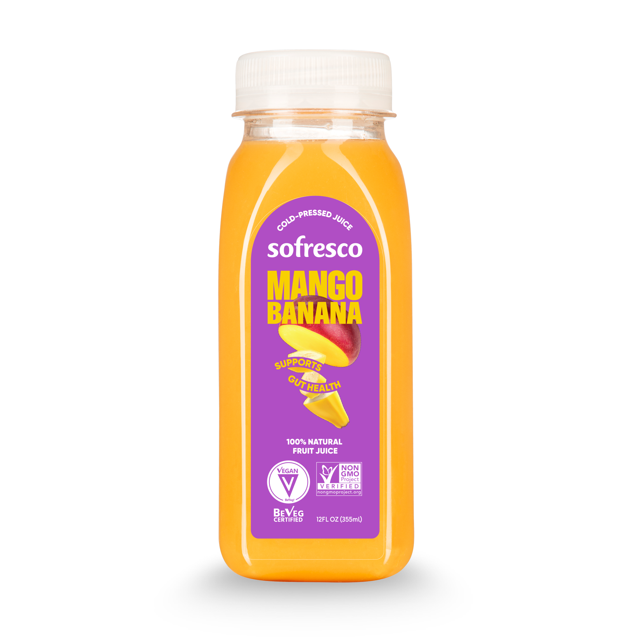 Mango Banana 12oz  | Cold-Pressed Juice